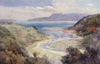 Nieuw-Zeeland: Meer en berg Tarawera door Frank H Wright
