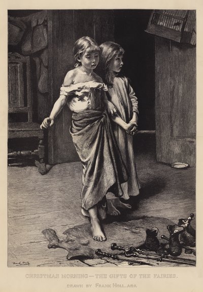 Kerstmorgen, de Geschenken van de Feeën door Frank Holl