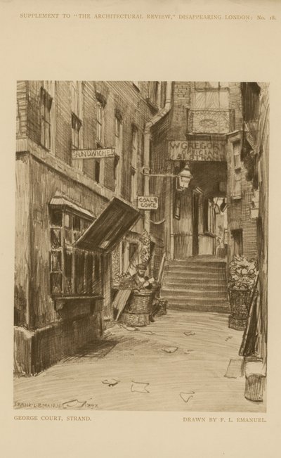 George Court aan de Strand door Frank Lewis Emanuel