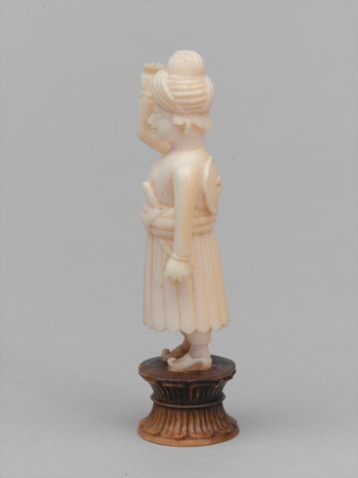 Zwarte pion, schaakstuk, India, circa 1820 door Frank Mason Good