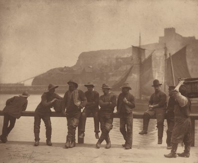 Whitby Vissers,c. 1885 (foto) door Frank Meadow Sutcliffe