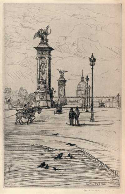 De Pont Alexandre III, 1915 door Frank Milton Armington