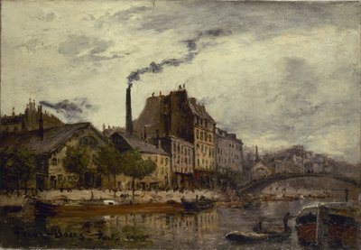 Canal Saint-Martin, quai de Valmy door Frank Myers Boggs