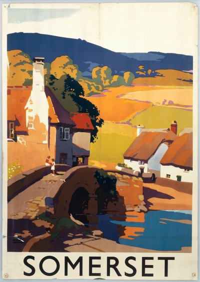 "Somerset", GWR-poster, ca. 1930 (afdruk) door Frank Newbould