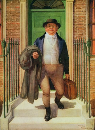 Mr Pickwick vertrekt van huis door Frank Reynolds