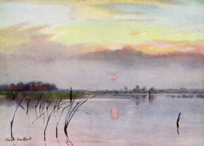 Norfolk Broads: Zonsondergang, Heigham Sounds door Frank Southgate