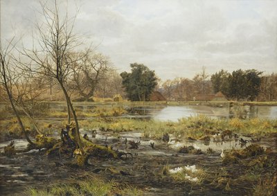 Plattelandstafereel door Frank Walton