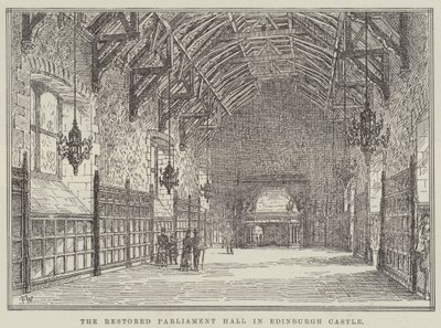 De gerestaureerde parlementszaal in Edinburgh Castle door Frank Watkins