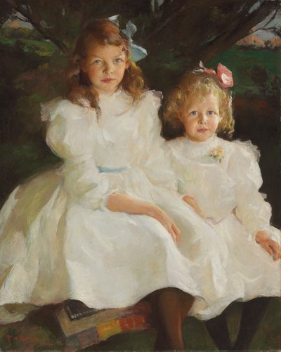 Twee Kleine Meisjes door Frank Weston Benson