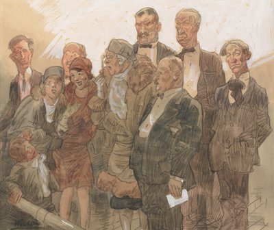 Geschiedenis van een afbeelding nr. 2: het publiek door Frank Wilcox