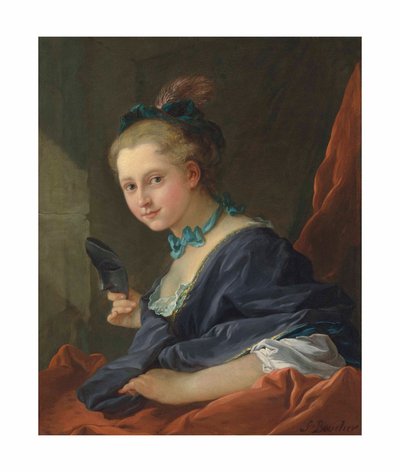 Boucher - De avond of de dame die naar het bal gaat, 1734 door François Boucher