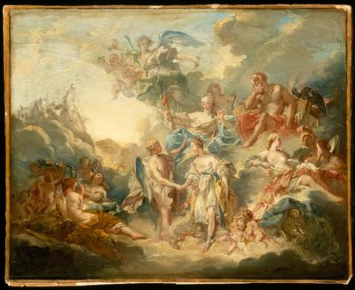 Huwelijk van Amor en Psyche door François Boucher