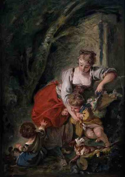 Familie, c.1750 door François Boucher