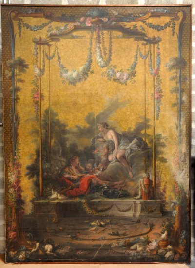 François BOUCHER, Maurice JACQUES - CARTON DE TAPISSERIE. AURORE ET CEPHALE, GOB-21-001 door François Boucher