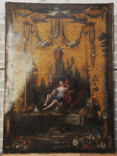 François BOUCHER, Maurice JACQUES - CARTON DE TAPISSERIE. VERTUMNE ET POMONE, GOB-20-001 door François Boucher