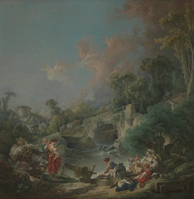 Wasvrouwen, 1768 door François Boucher