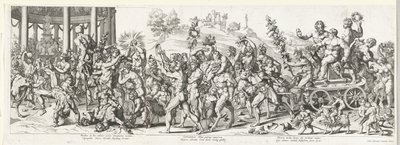 Triomf van Bacchus door François Chauveau (attributed to)