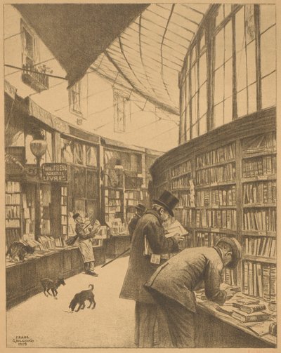 Boekhandel Moens in de Galerie Bortier te Brussel door François Gailliard