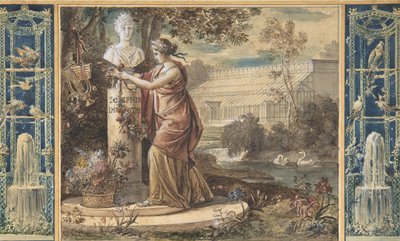 Een Allegorie van Keizerin Josephine als Beschermvrouwe van de Tuinen van Malmaison door François Gérard