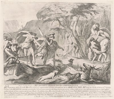 De Seconda Macchina voor de Chinea van 1743: De Koninklijke Jacht door François Hutin