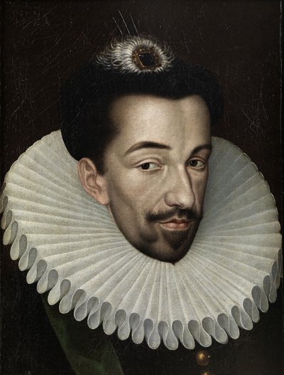 Portret van Hendrik III van Frankrijk, koning van Polen en groothertog van Litouwen, 1580s door François Quesnel