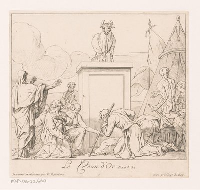 Aanbidding van het gouden kalf door François Roëttiers (I)