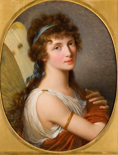 Portret van Lady Charlemont als Psyche door Francois Xavier Fabre