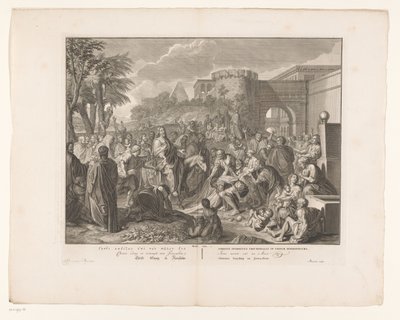 Christus intocht in Jeruzalem door François van Bleyswijck