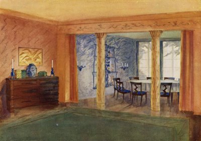 Woon- en eetkamer door Frans Arnold Breuhaus de Groot