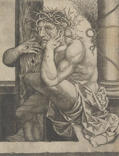 Christus als de man van smarten, ca. 1522-25 door Frans Crabbe van Espleghem