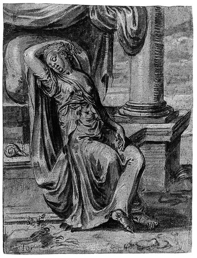 Allegorie van Luiheid door Frans Floris
