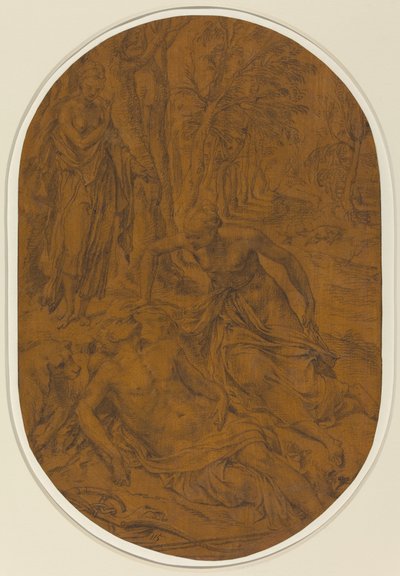 Diana en Endymion door Frans Floris I