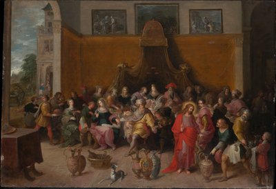 De bruiloft te Kana door Frans Francken the Younger