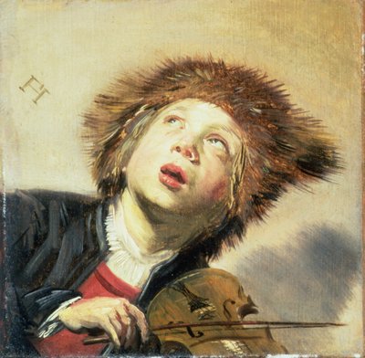 Een jongen met een viool door Frans Hals