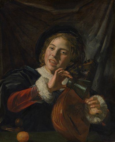 Jongen met een Luit, c.1625 door Frans Hals
