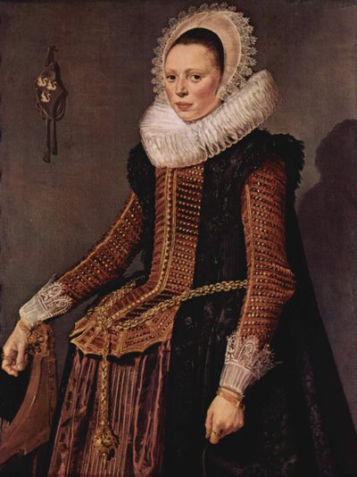 Dutch: Portret van een vrouw Portrait of a Woman Standing door Frans Hals