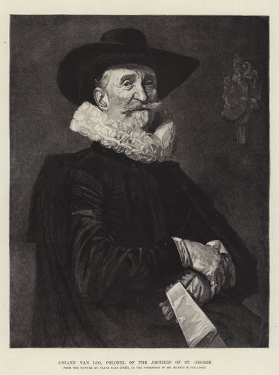 Johann van Loo, Kolonel van de Boogschutters van St. George door Frans Hals