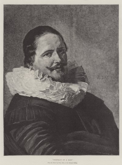 Portret van een Man door Frans Hals