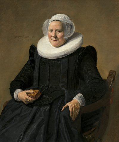 Portret van een oudere dame door Frans Hals
