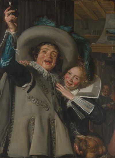 Jonge Man en Vrouw in een Herberg door Frans Hals