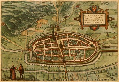 Kalkar Braun Hogenberg 1575 door Frans Hogenberg