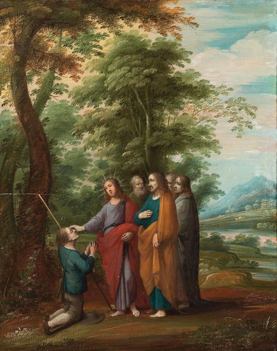 Scènes uit het leven van Christus en zijn leringen door Frans III (attr. to) Francken