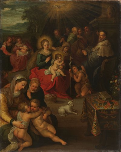 De heilige verwantschap door Frans II Francken