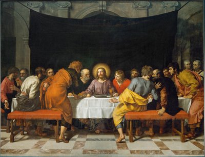 Het Laatste Avondmaal. Geschilderd voor het hoofdaltaar van de kerk Saint Leu-Saint Gilles in Parijs ... door Frans II Pourbus