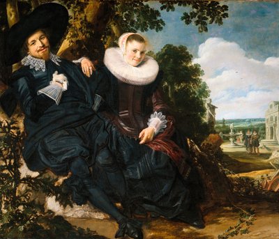 Huwelijksportret van Isaac Abrahamsz Massa en Beatrix van der Laen, 1622 door Frans I Hals