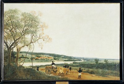 De ossenkar, het Braziliaanse landschap ... door Frans Jansz Post