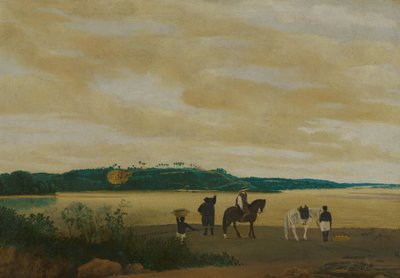 Gezicht op het Eiland Itamaracá, Brazilië door Frans Post