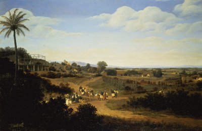 Panoramisch Uitzicht in Brazilië door Frans Post