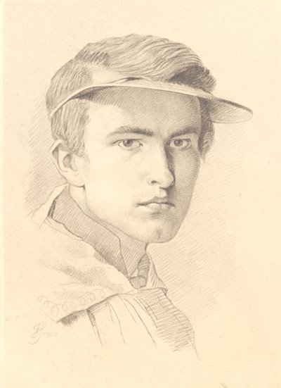 Portret van J. Th. Lundbye door Frans Schwartz