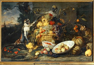Drie apen, fruitdieven ... door Frans Snyders